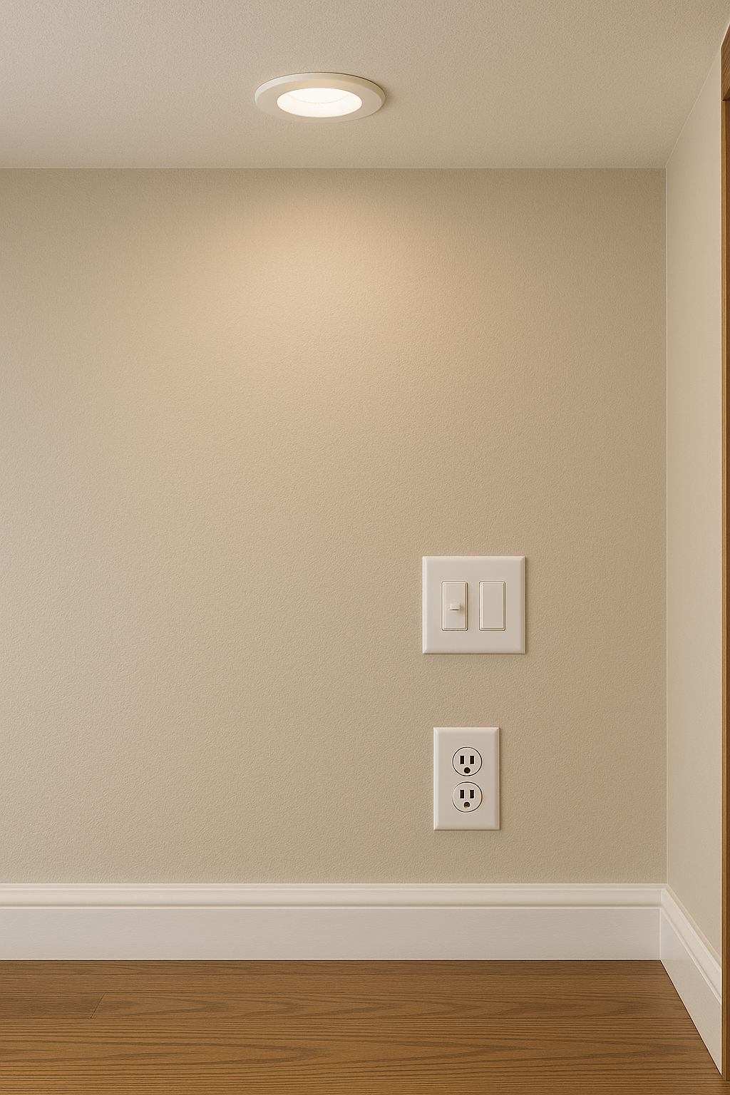 Cozy Interior with Overhead Light